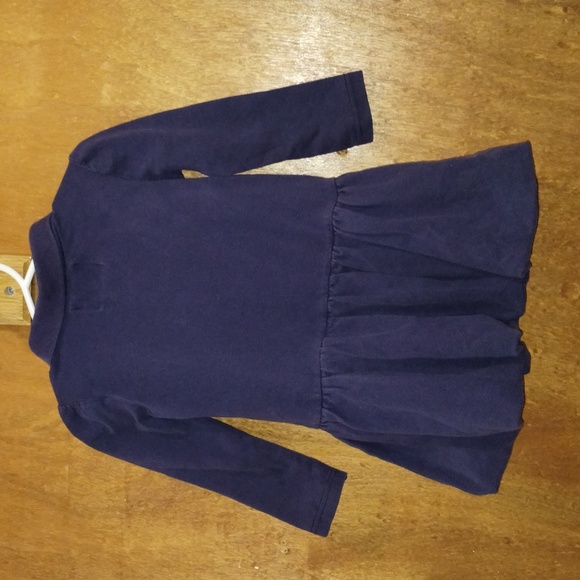 American Living Cotton Navy Blue Long-Sleeve Polo Dress  2/2T - Picture 4 of 9